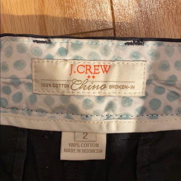 J.Crew broken in chinos in black sz 2 - Picture 3 of 3
